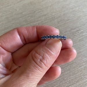 Dana Rebecca Blue Sapphire eternity band